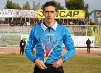 Ternana-Vicenza arbitra Gianluca Aureliano di Bologna