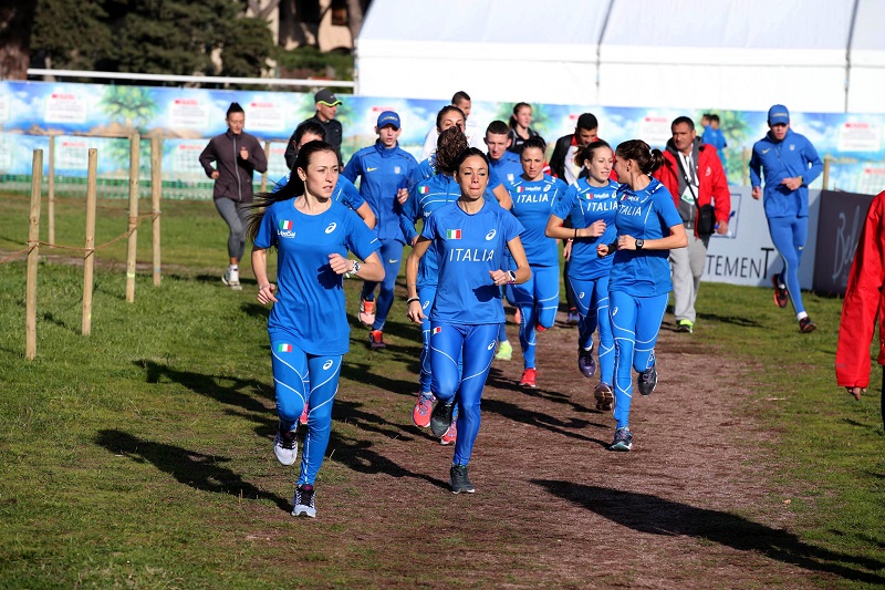 La squadra italiana prova il percorso di gara