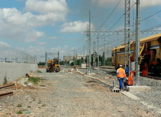 Tre operai feriti su una bretella ferroviaria