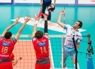 La rimonta Sir si ferma per una … Mosca. Il golden set elimina i “block devils” dalla Coppa Cev