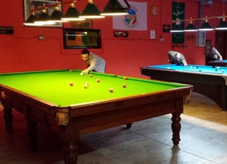 Primi incontri di snooker al KIWI di via Pievaiola a Perugia