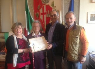 Vota all’età di 104 anni. Ricevuta dal Sindaco
