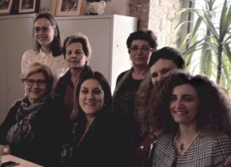 Catiuscia Marini in visita in una casa famiglia di Spoleto