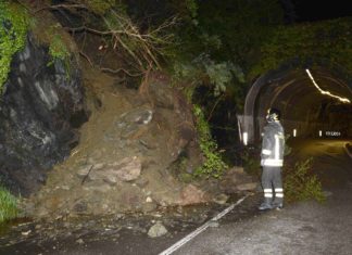Chiusa a causa di una frana la strada statale 685 delle Tre Valli Umbre