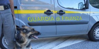 La Guardia di Finanza recupera 200 grammi di hascisc, un arresto