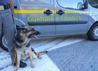 La Guardia di Finanza recupera 200 grammi di hascisc, un arresto