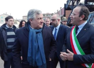 Tajani a Norcia per la ricostruzione