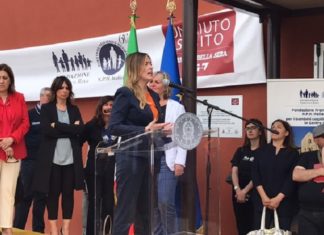 Norcia: Maria Elena Boschi all’inaugurazione della Scuola Media