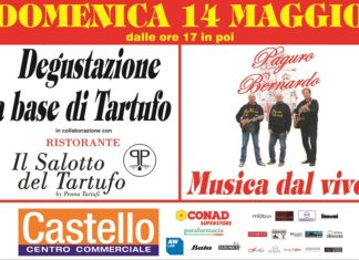 Festa della Mamma: tartufo e musica al Centro Commerciale “Castello”
