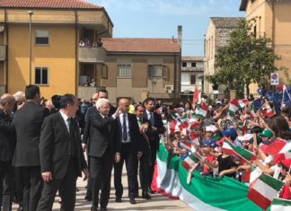Mattarella in visita ai mosaici della Villa Romana di Spello