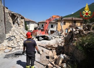 Terremoto: liberata la strada di San Pellegrino Assisi ringrazia i Vigili del Fuoco per l'impegno durante il sisma del '97