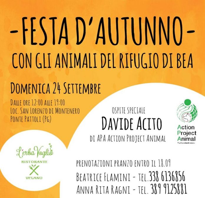 Perugia: il Rifugio di Bea festeggia l'autunno