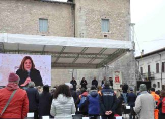 Anniversario del sisma: Marini presente alla cerimonia di ringraziamento