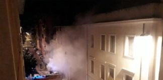 A fuoco un Suv nel centro di Terni