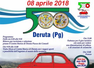Deruta: torna il raduno delle Fiat 500