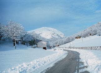 In Umbria neve ‘solo’ a quote collinari