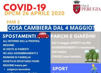 Comune di Perugia: guida alla fase 2