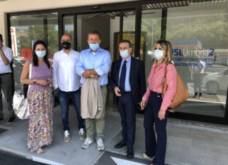 Assessore Coletto in visita alle strutture sanitarie di Orvieto