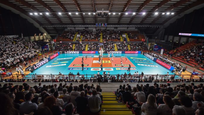 PalaBarton durante una partita della Sir