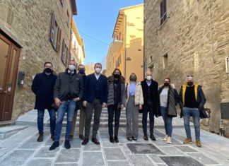 L’Assessore Agabiti in visita al cantiere di Monte del Lago
