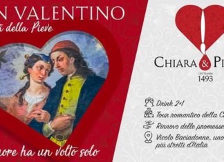 Giorno di San Valentino: a Città della Pieve iniziative nel nome di “Chiara&Pietro”