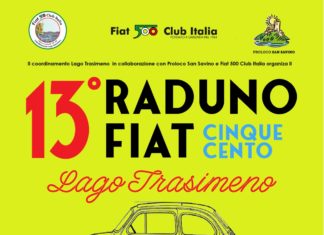 Raduno Fiat 500 al Trasimeno, fino al 10 maggio per le iscrizioni
