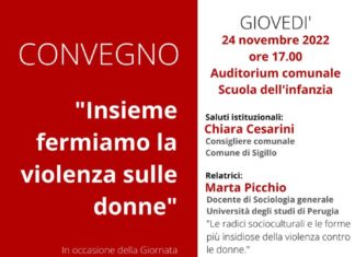 A Sigillo il convegno “Insieme fermiamo la violenza sulle donne”