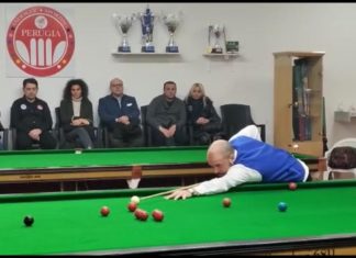 A Perugia il campionato nazionale Senior di Snooker 2023