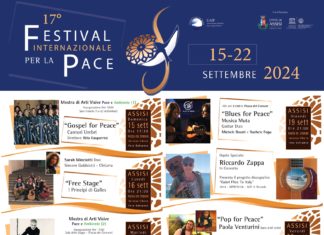 Assisi: al via il Festival internazionale per la pace dal 15 al 22 settembre