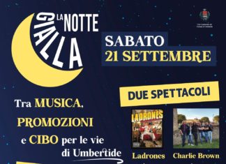 Umbertide: tutto pronto per la notte gialla sabato 21 settembre