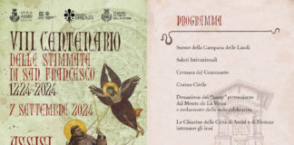 Stimmate di San Francesco: cerimonia il 7 Settembre ad Assisi