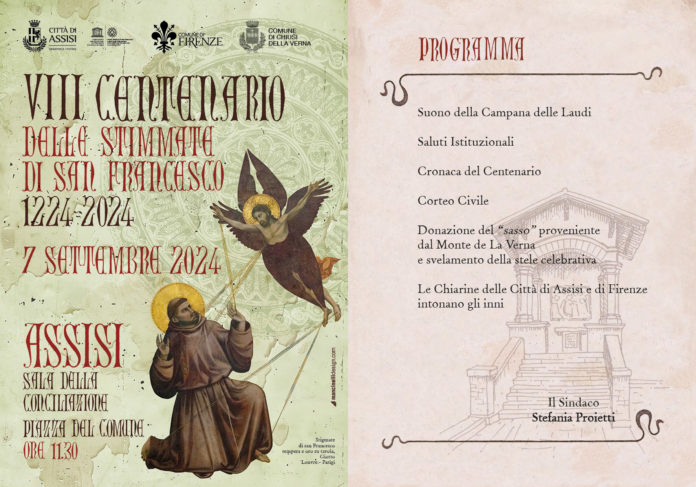 Stimmate di San Francesco: cerimonia il 7 Settembre ad Assisi