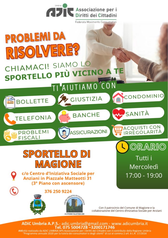 sportello A.Di.C (Associazione dei Consumatori)