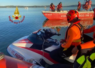 Lago Trasimeno: persona dispersa in acqua. Ricerche senza sosta