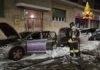 Terni, a fuoco due automobili