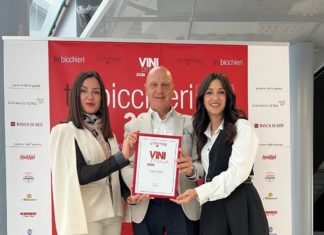 Cantina Goretti premiata con i Tre Bicchieri Gambero Rosso 2026 per ‘Il Trebbio’