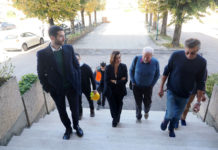 Metrobus: sopralluogo sindaca e assessore Vossi nei cantieri di Castel del Piano e Strozzacapponi