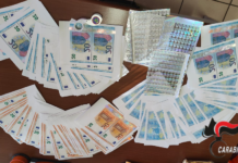 18enne trovato con oltre 35.000 € di banconote contraffatte: arrestato