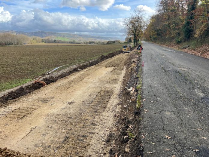 Al via i lavori percorso ciclopedonale dal nuovo ponte sul Tevere all'Abbazia di Montecorona
