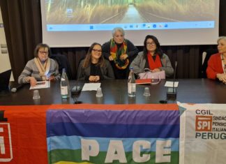Assisi, in tanti all’iniziativa Spi Cgil contro guerra e violenza di genere